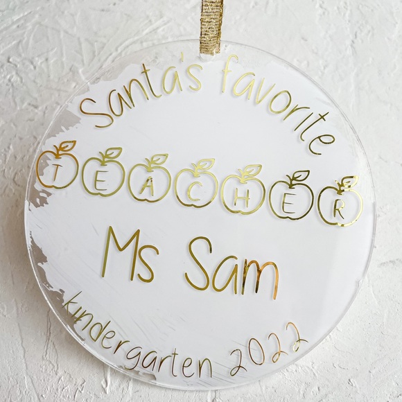 Personalised Acrylic Christmas ornament - Picture 5 of 9